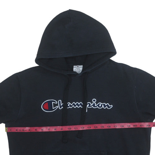 Womens UK Size L Champion Black Pullover Hoodie