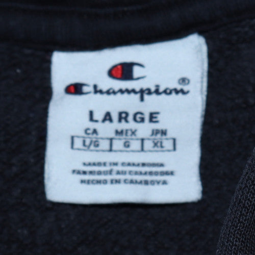 Womens UK Size L Champion Black Pullover Hoodie
