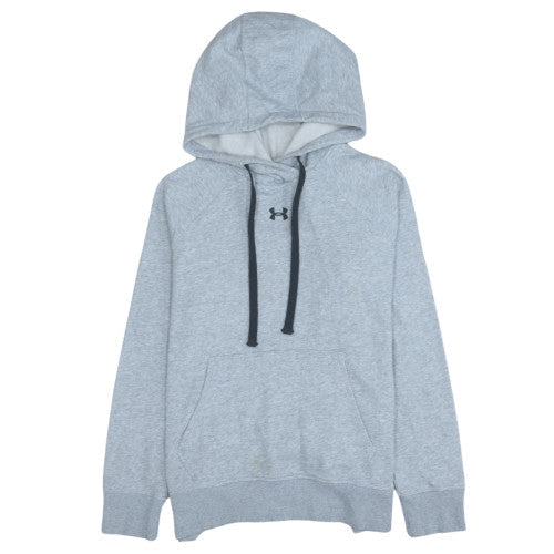 Mens UK Size S Under armour Grey Pullover Hoodie
