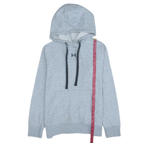 Mens UK Size S Under armour Grey Pullover Hoodie