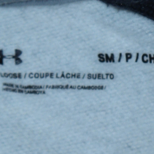 Mens UK Size S Under armour Grey Pullover Hoodie