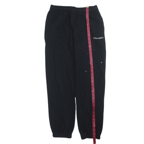 Mens UK Size M Champion Regular Fit Sweatpants Black Trousers