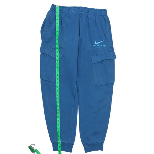 Nike Men's Blue Fleece Jogger Cargo Trousers Size L