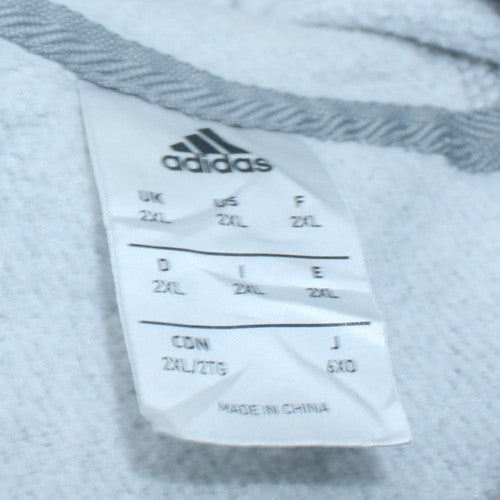 Mens UK Size 2XL adidas Grey Pullover Hoodie