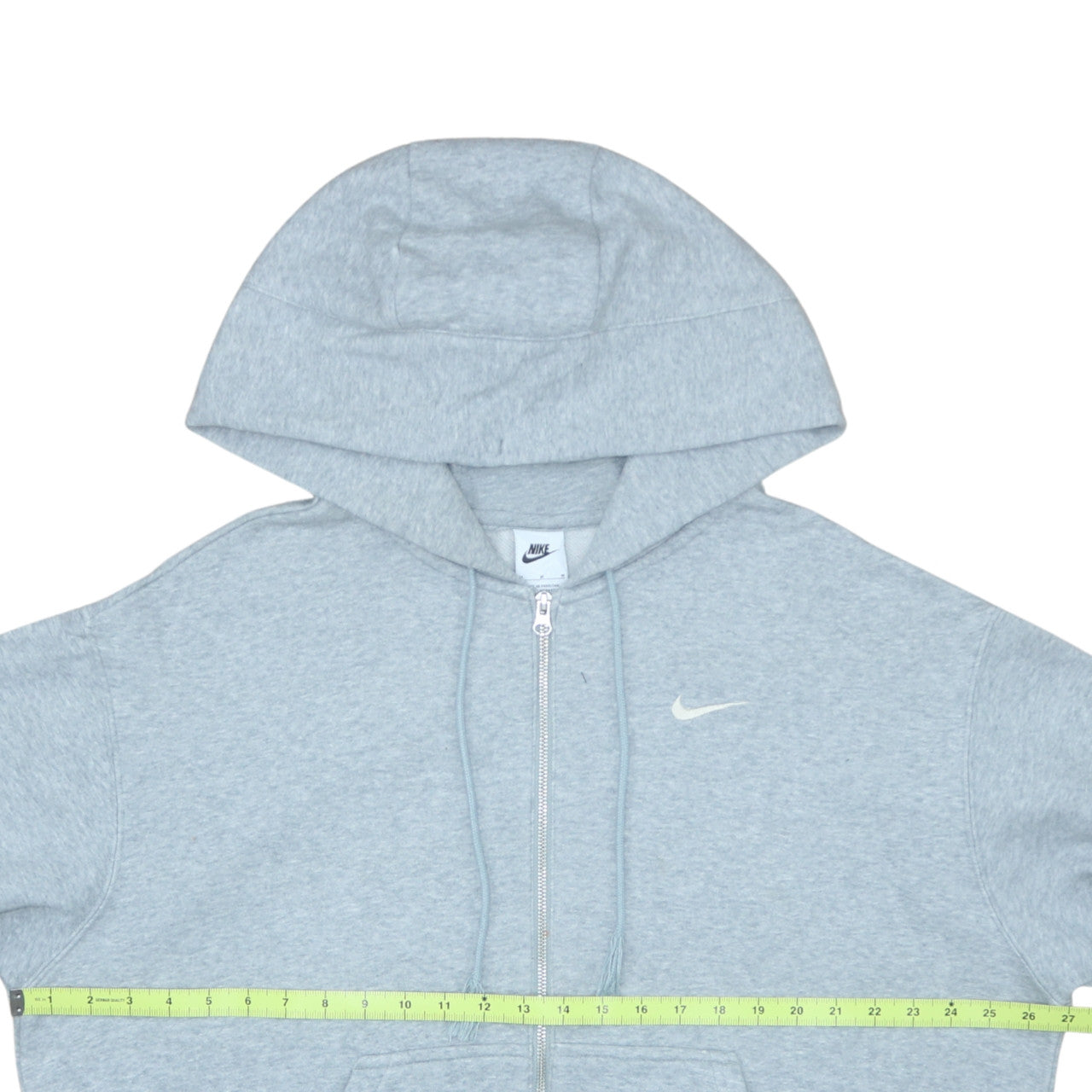 Mens UK Size M Nike Grey Full Zip Hoodie