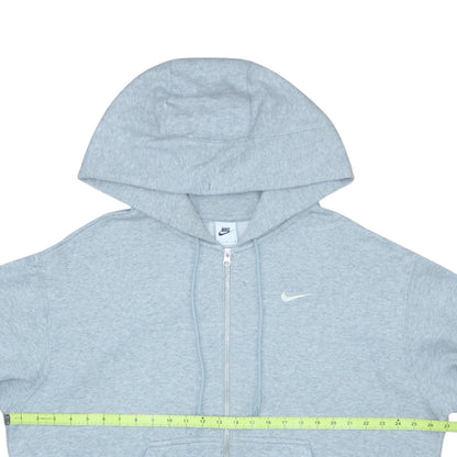 Mens UK Size M Nike Grey Full Zip Hoodie