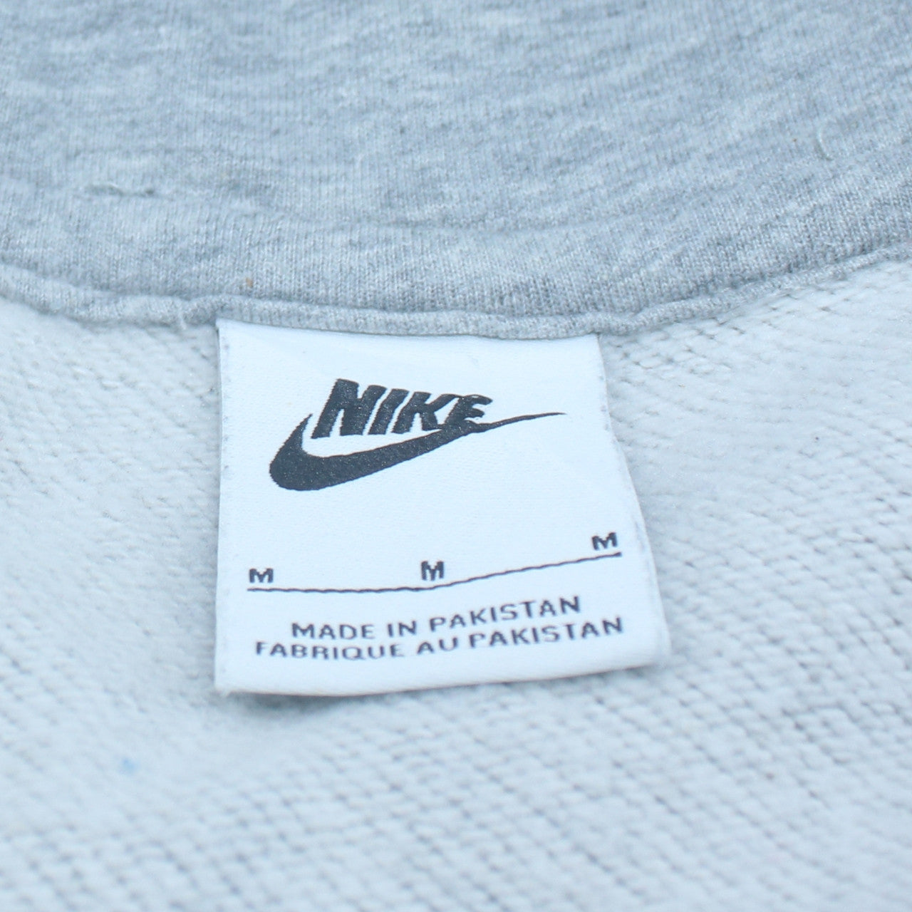 Mens UK Size M Nike Grey Full Zip Hoodie