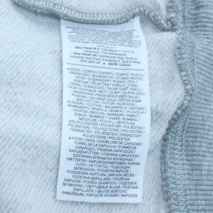 Mens UK Size M Nike Grey Full Zip Hoodie
