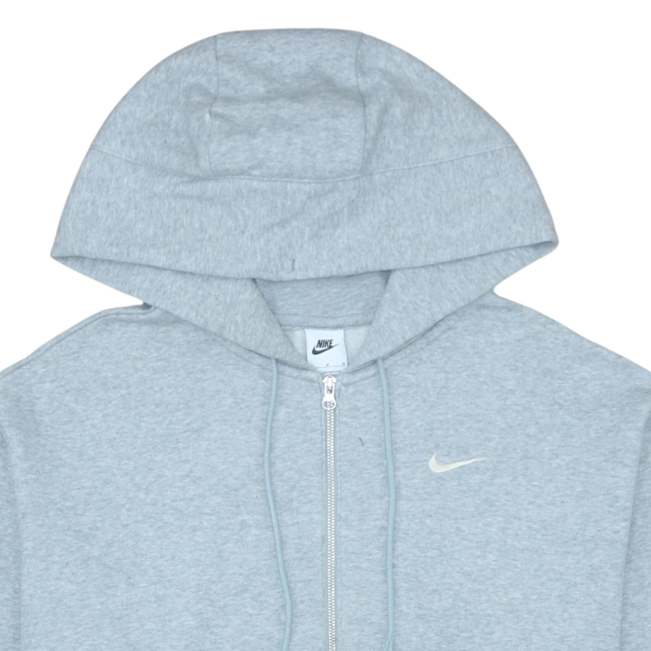 Mens UK Size M Nike Grey Full Zip Hoodie