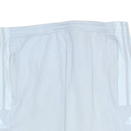 Mens UK Size XL adidas Regular Fit Track Pants Grey Trousers