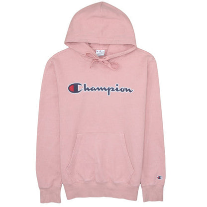 Womens UK Size M Champion Pink Pullover Hoodie