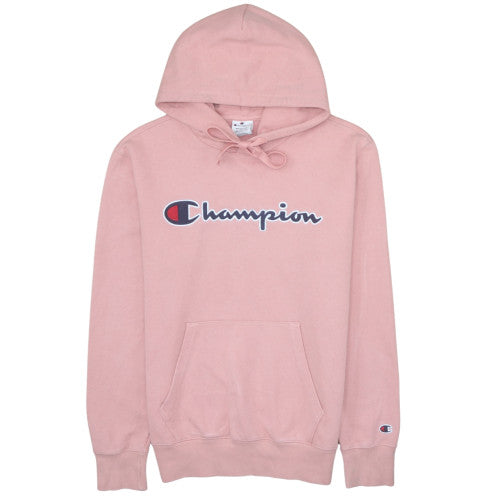 Womens UK Size M Champion Pink Pullover Hoodie