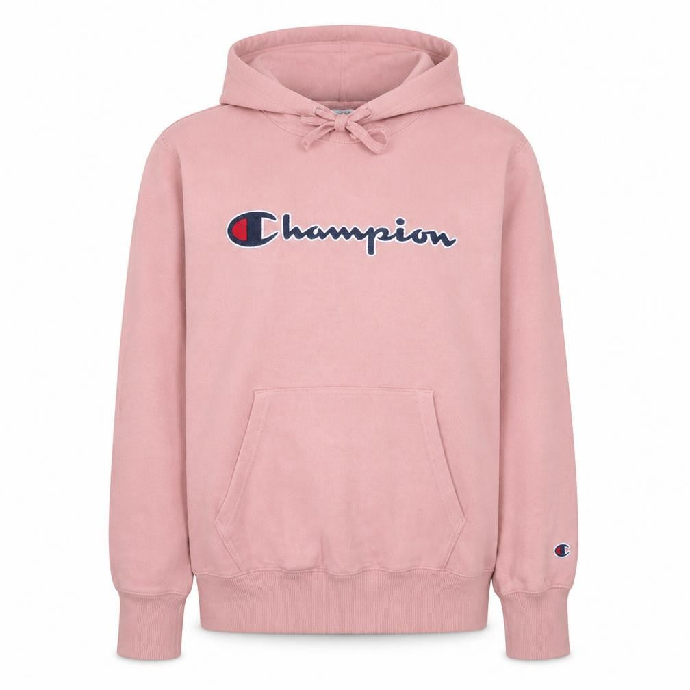 Womens UK Size M Champion Pink Pullover Hoodie