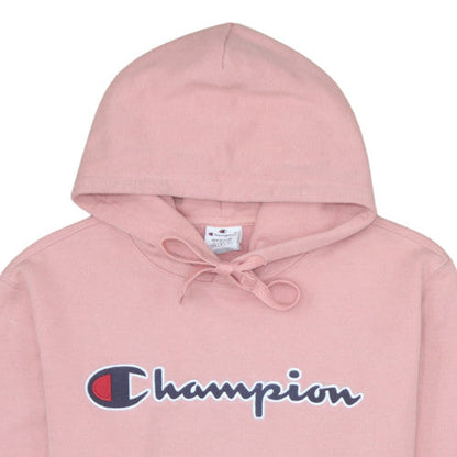 Womens UK Size M Champion Pink Pullover Hoodie