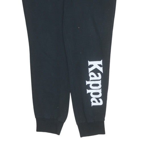 Womens UK Size L Kappa Regular Fit Jogger Black Trousers