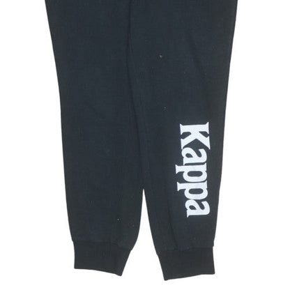 Womens UK Size L Kappa Regular Fit Jogger Black Trousers