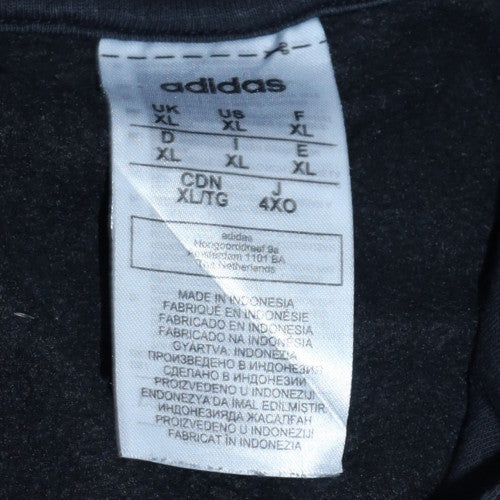 Mens UK Size XL adidas Black Pullover Hoodie