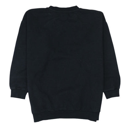 Nike Girls Black Gold Logo XL Sweatshirt Crew Neck Pullover