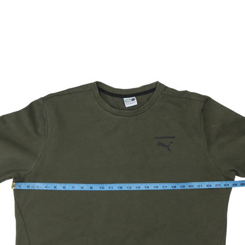 Mens UK Size XL PUMA Green Pullover Sweatshirt