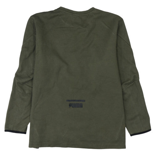 Mens UK Size XL PUMA Green Pullover Sweatshirt
