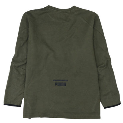 Mens UK Size XL PUMA Green Pullover Sweatshirt