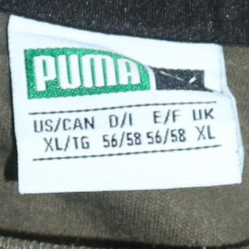 Mens UK Size XL PUMA Green Pullover Sweatshirt