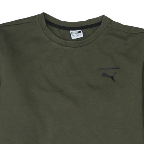 Mens UK Size XL PUMA Green Pullover Sweatshirt