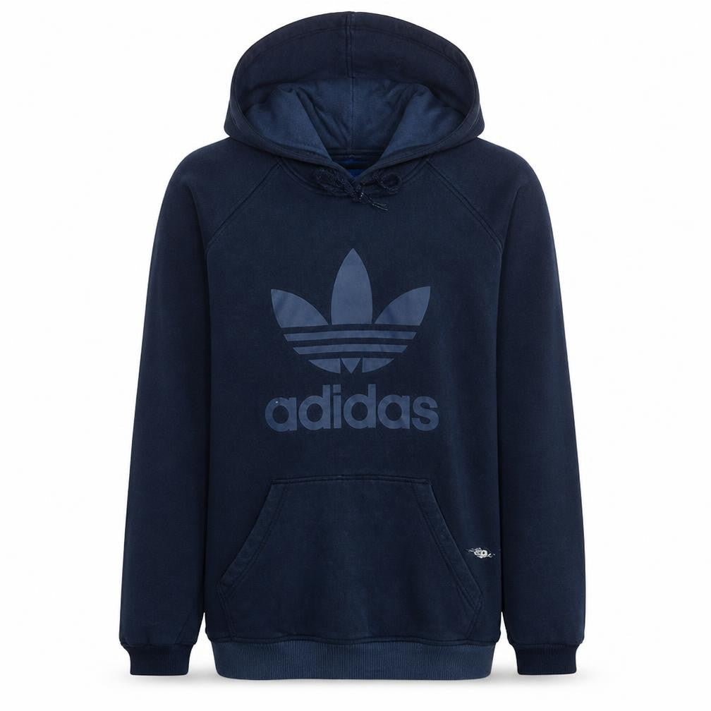 Mens UK Size L adidas Blue Pullover Hoodie
