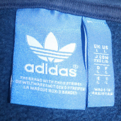 Mens UK Size L adidas Blue Pullover Hoodie