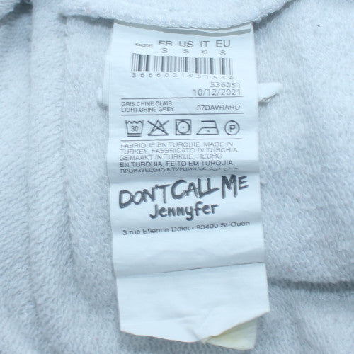 Unisex Adults UK Size S Dont Call Me Jennyfer Grey Pullover Sweatshirt
