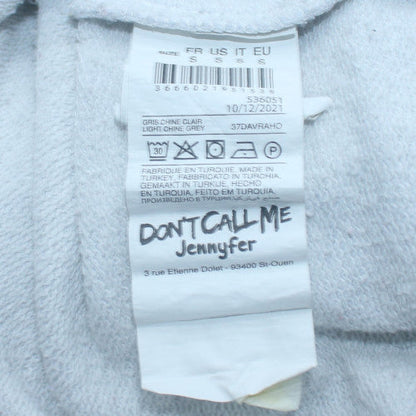Unisex Adults UK Size S Dont Call Me Jennyfer Grey Pullover Sweatshirt