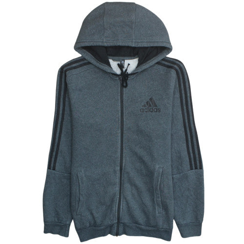 Mens UK Size M adidas Grey Full Zip Hoodie