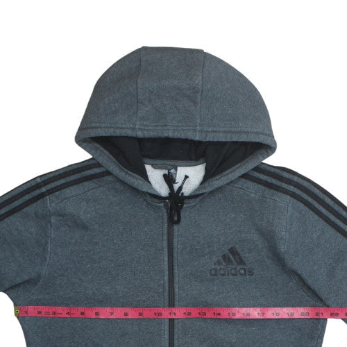Mens UK Size M adidas Grey Full Zip Hoodie