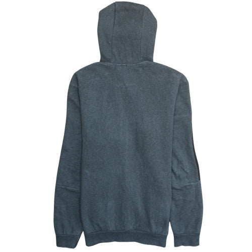 Brand and care label for Adidas Men Grey Full Zip Hoodie M Sports Fleece Hooded Sweatshirt