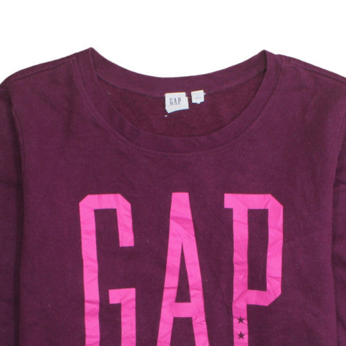 Womens UK Size L Gap Purple Pullover Sweatshirt