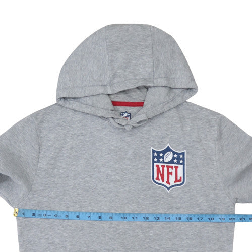 Mens UK Size XS NFL Team Apparel x Jules Grey Pullover Hoodie