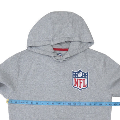 Mens UK Size XS NFL Team Apparel x Jules Grey Pullover Hoodie