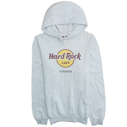 Mens UK Size L Hard Rock Cafe Grey Pullover Hoodie