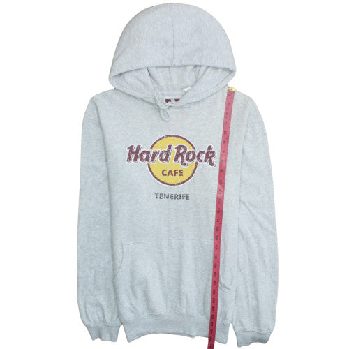 Mens UK Size L Hard Rock Cafe Grey Pullover Hoodie