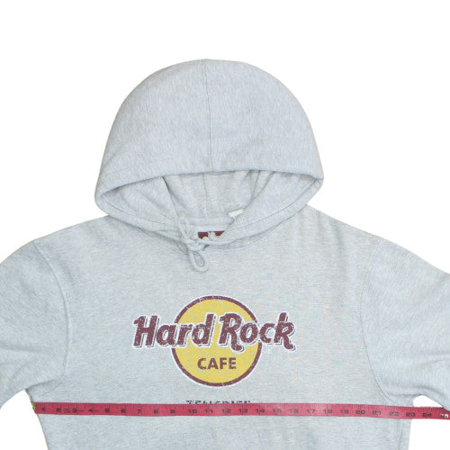 Mens UK Size L Hard Rock Cafe Grey Pullover Hoodie