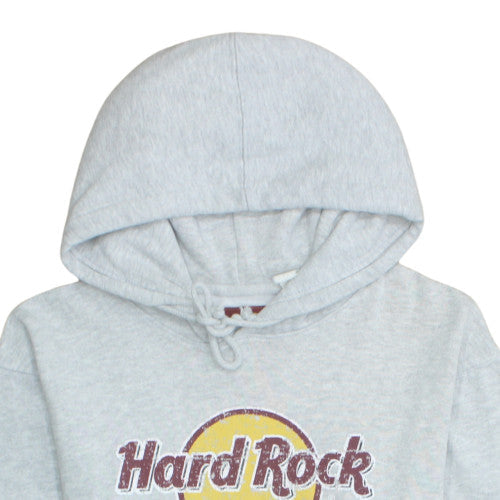 Mens UK Size L Hard Rock Cafe Grey Pullover Hoodie