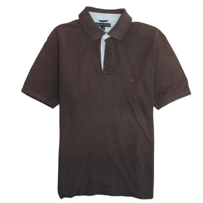 Mens UK Size L Tommy Hilfiger 100% Cotton Polo Shirt