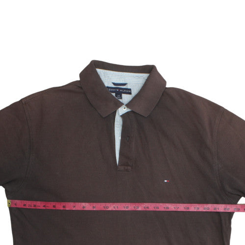 Mens UK Size L Tommy Hilfiger 100% Cotton Polo Shirt