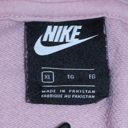 Womens UK Size XL Nike Pink Pullover Hoodie