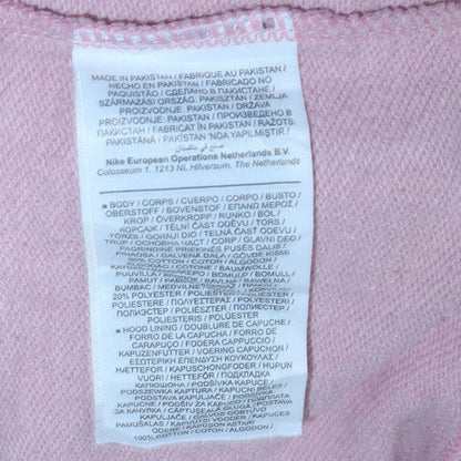 Womens UK Size XL Nike Pink Pullover Hoodie