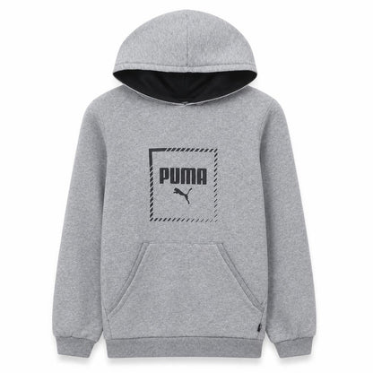 Puma Boys Grey Pullover Hoodie Size 15-16 Years Classic Logo Style