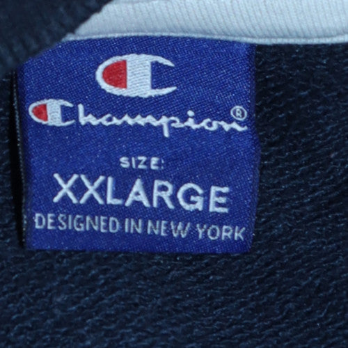 Mens UK Size 2XL Champion Blue Pullover Sweatshirt