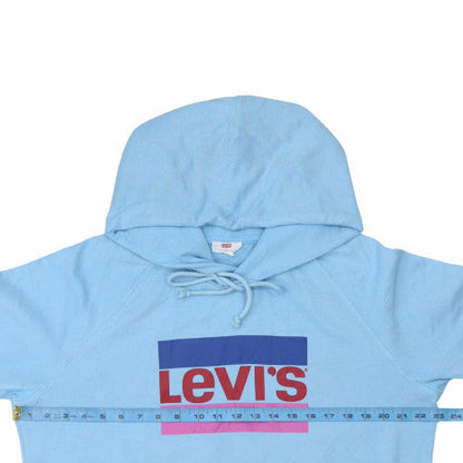 Mens UK Size M Levi's Blue Pullover Hoodie