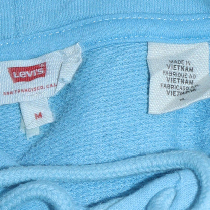 Mens UK Size M Levi's Blue Pullover Hoodie