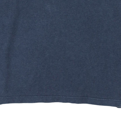 Mens UK Size M Marks and Spencer Blue Henley Sweatshirt